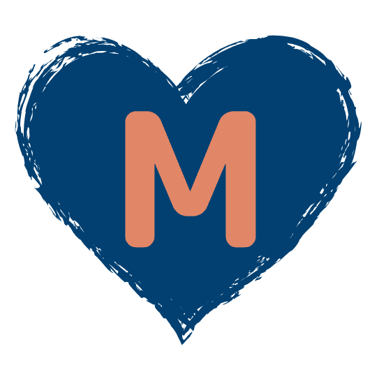 M in a heart - HOME is where the heart is