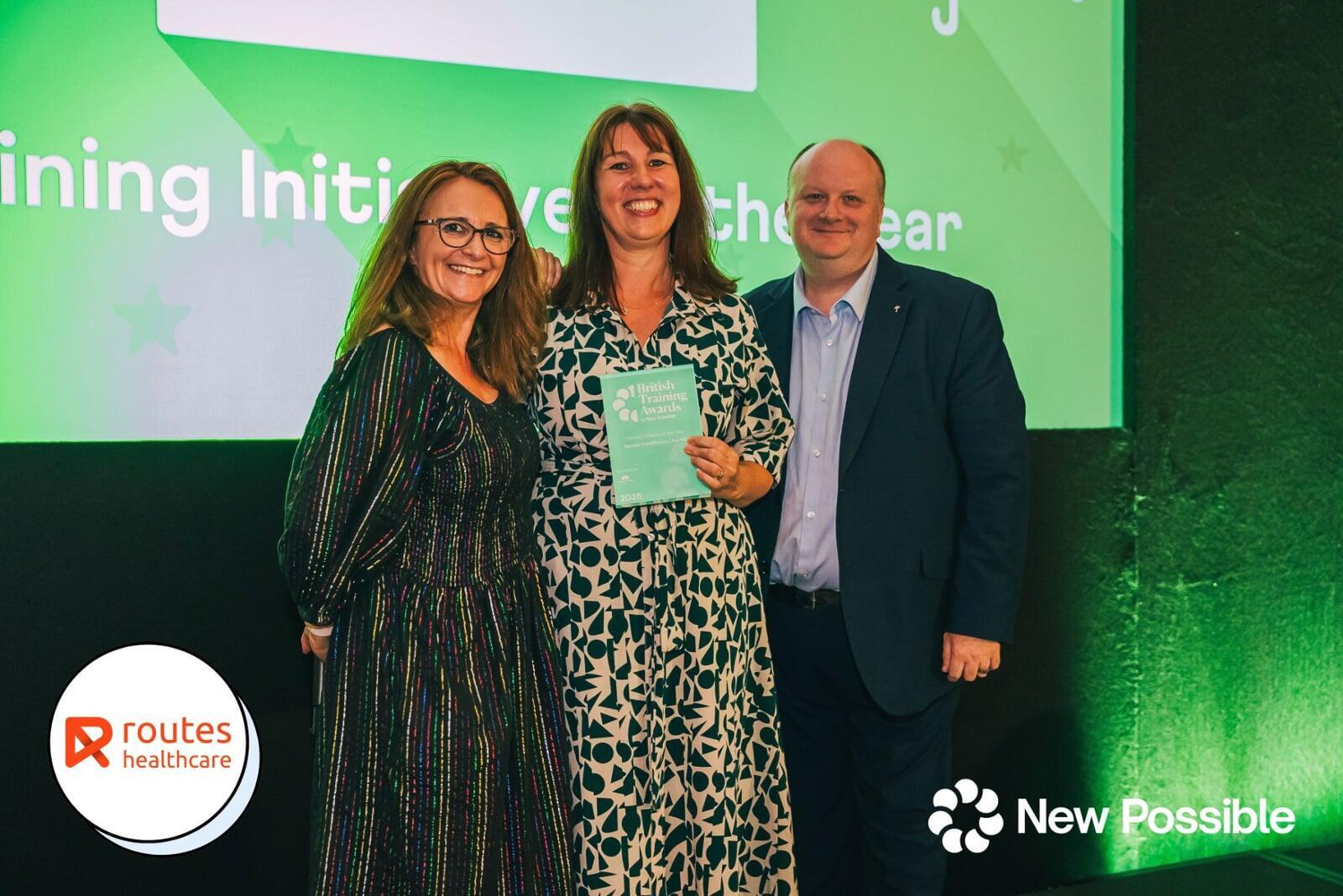 Routes Healthcare Wins 'Learning Initiative of the Year' at the British Training Awards 2025!